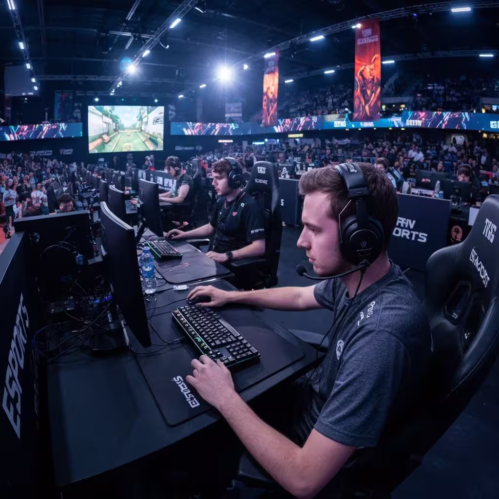 Gamer testing frame rate